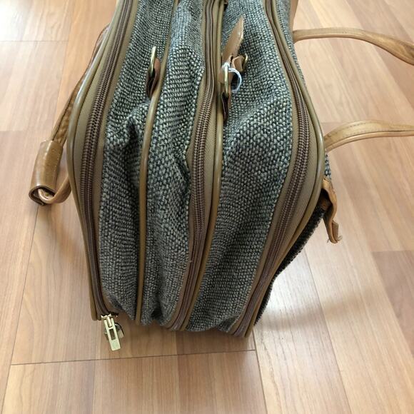 Vintage Hartmann Tweed Tote Walnut 20x12x9 MISSING STRAP - Picture 8 of 16